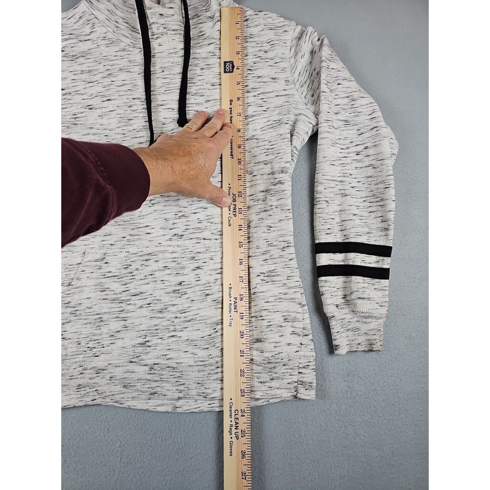 J. America Women's Size Small Pullover Hoodie White & Black Vintage Y2K - Picture 3 of 12